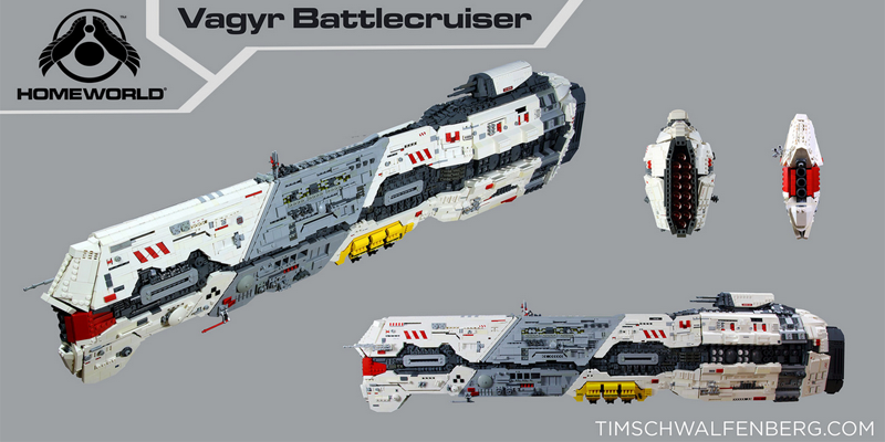 Illustration for article titled Homeworld's Giant Battlecruiser, Remade With LEGO